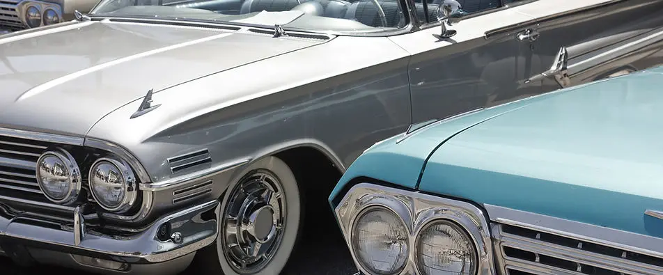 Classic car chrome detail Lancashire Motor Movers classic car transport